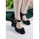 Mr Akita Clotilde Medium Heel Shoes(Reservation/5 Colours/Full Payment Without Shipping)